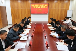 東平縣礦產(chǎn)業(yè)發(fā)展服務(wù)中心召開(kāi)深化基層治理不良現(xiàn)象專(zhuān)項(xiàng)整治動(dòng)員部署會(huì)